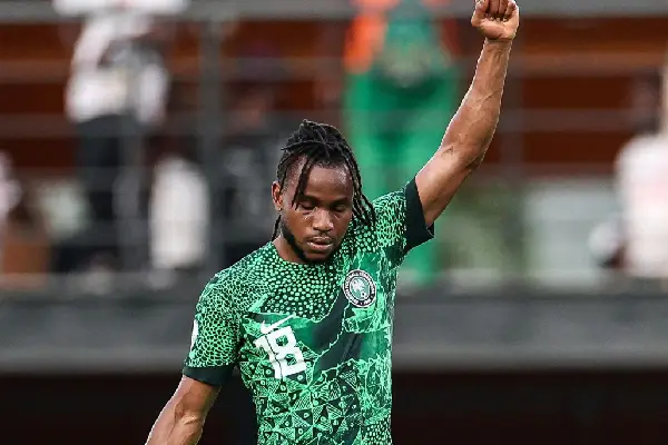 Ademola Lookman representing Nigeria Super Eagles