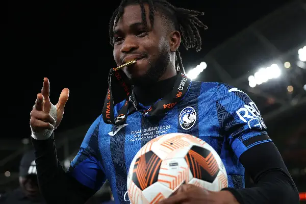 Ademola Lookman at the 2024 Europa League final